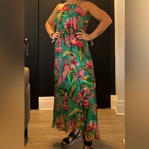 Flygirl - tropical Maxi Dress made in Italy new with tags